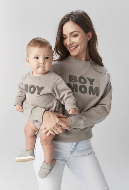 Baby Boy Chenille Sweatshirt Bubble