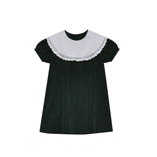 Emerald Green Collared Dress