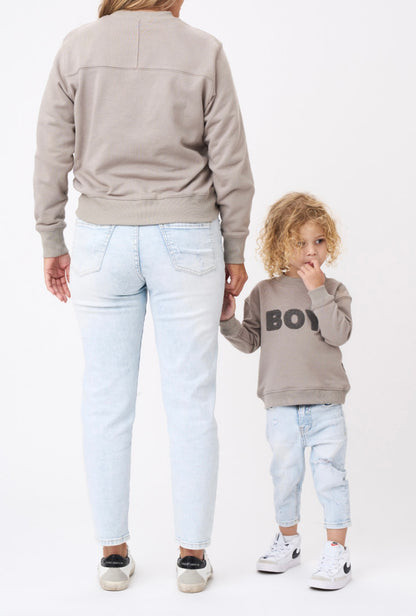 Boy Mama Chenille Sweatshirt