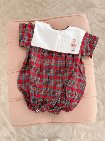 Christmas Plaid Nutcracker Bubble