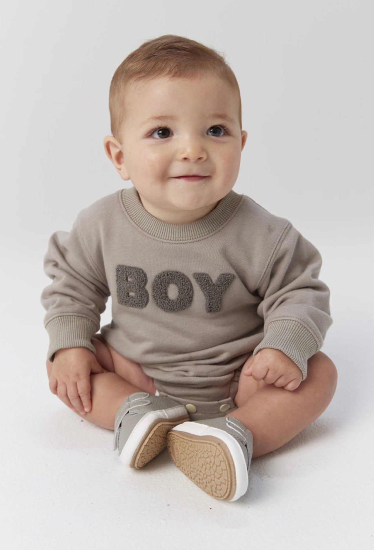 Baby Boy Chenille Sweatshirt Bubble