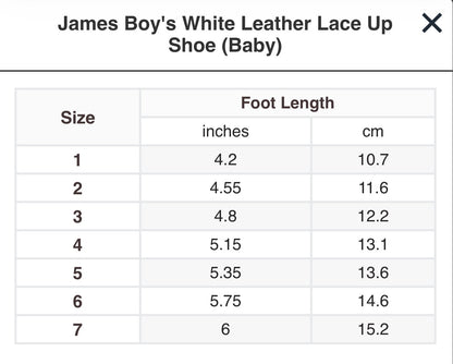 White James Lace Up Shoe