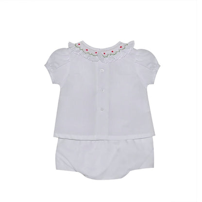 Ruffle Candy Cane Diaper Set