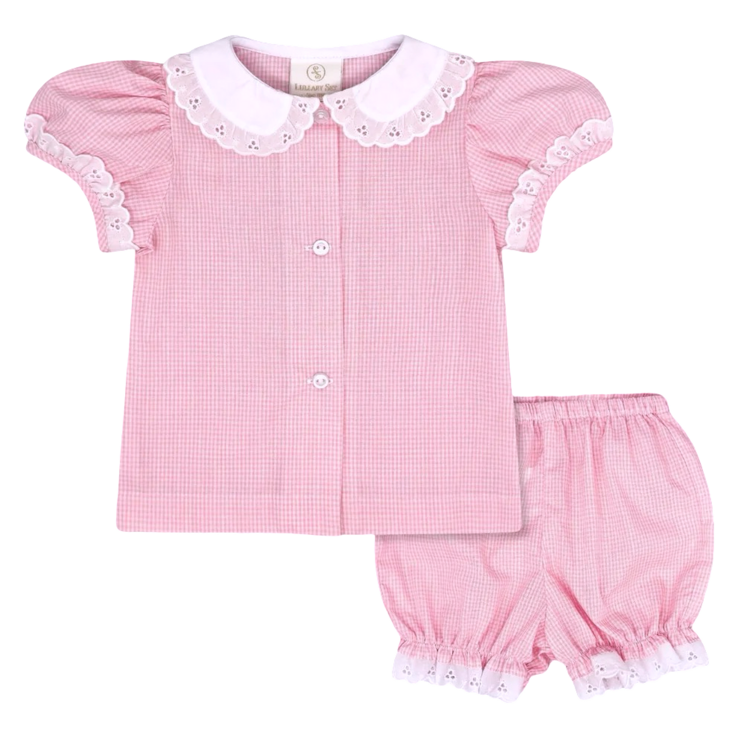 Light Pink Minigingham Set