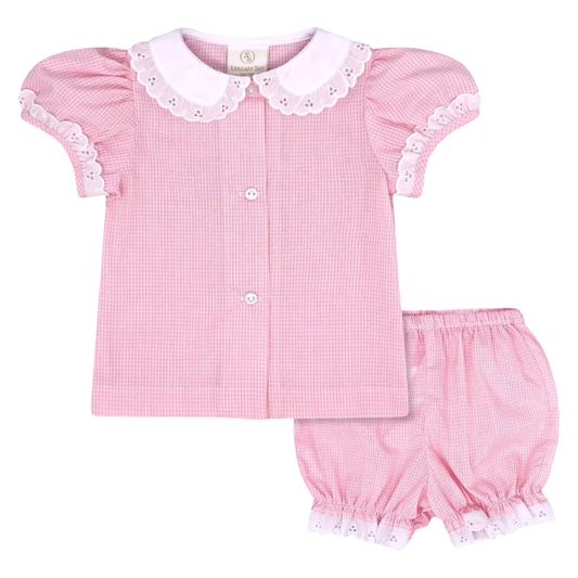 Light Pink Minigingham Set