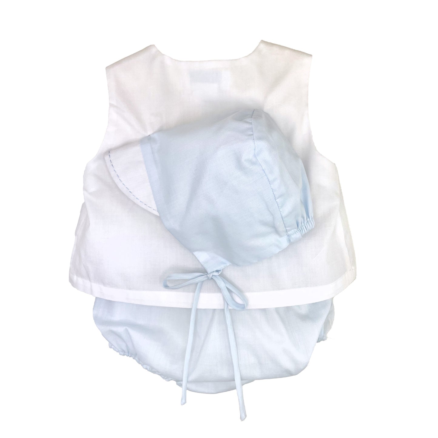 Boys Sailboat Diaper Set with Hat