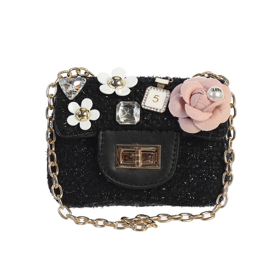 Black Tweed Purse